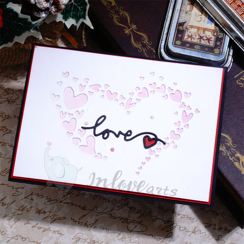 Inlovearts Bubble Heart Cutting Dies