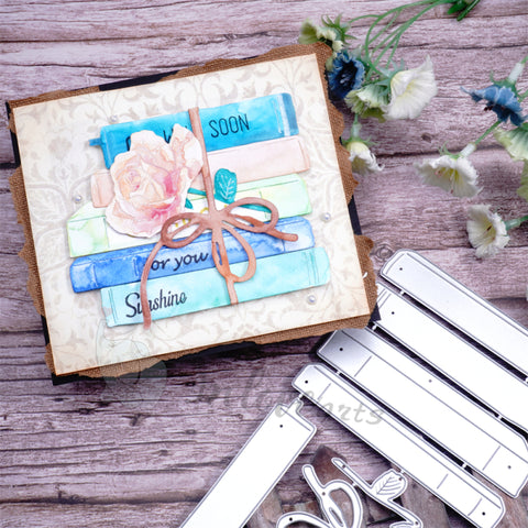 Inlovearts Bundle of Books Cutting Dies