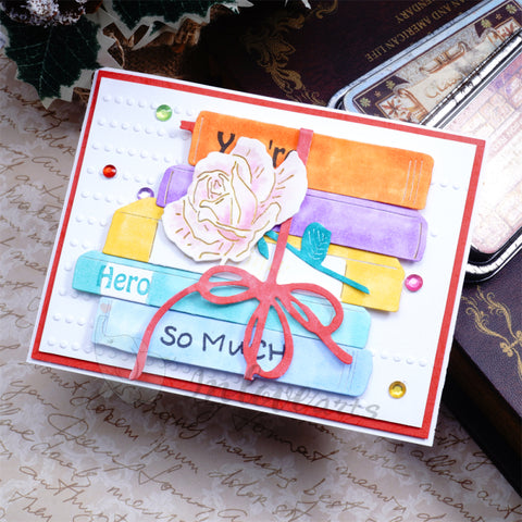Inlovearts Bundle of Books Cutting Dies