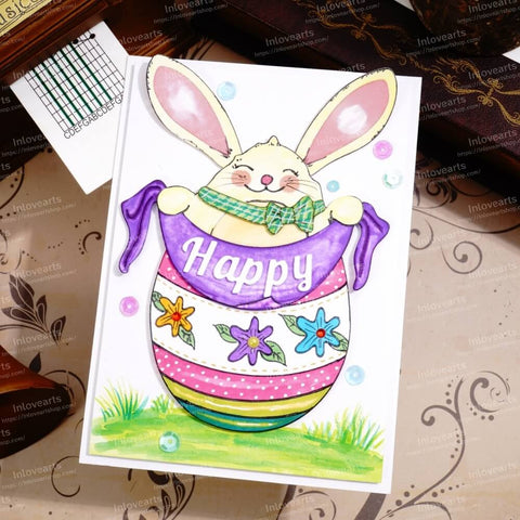 Inlovearts Bunny Egg Cutting Dies