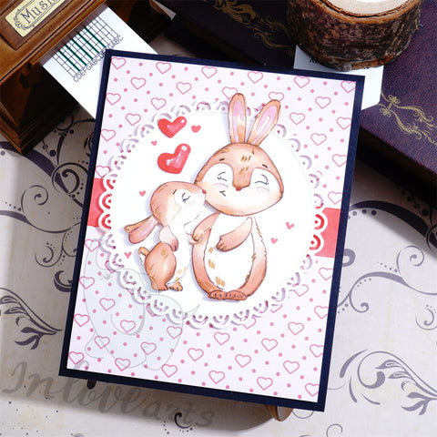 Inlovearts Bunny Kissing Mom Cutting Dies