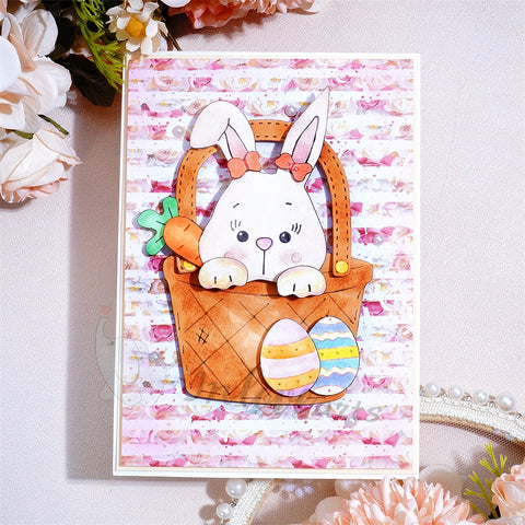 Inlovearts Bunny in the Basket Cutting Dies