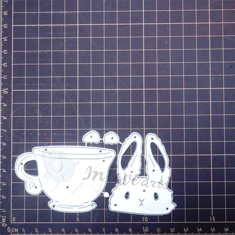 Inlovearts Bunny in the Cup Cutting Dies