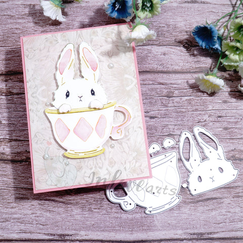 Inlovearts Bunny in the Cup Cutting Dies