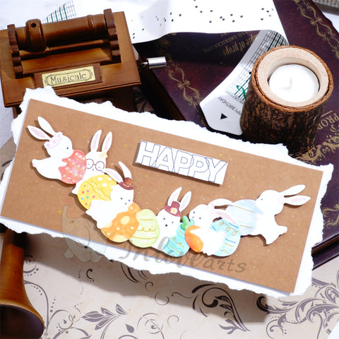 Inlovearts Bunny on the Egg Cutting Dies