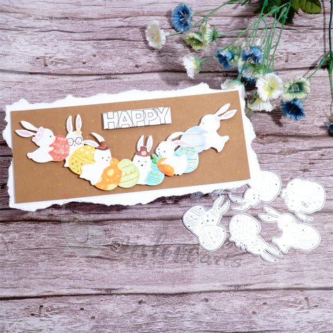Inlovearts Bunny on the Egg Cutting Dies