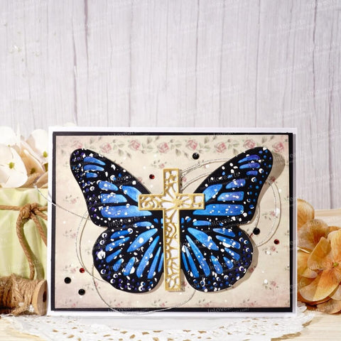 Inlovearts Butterfly Cross Cutting Dies