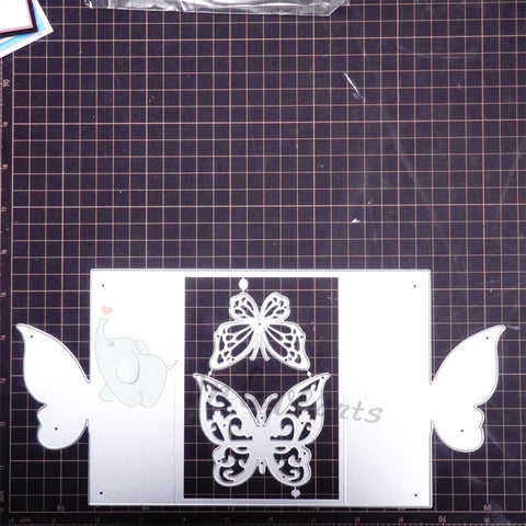 Inlovearts Butterfly Foldable Card Cutting Dies