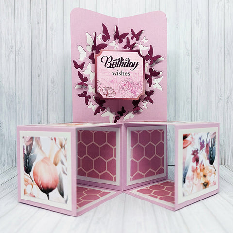 Inlovearts Butterfly Round Frame Cutting Dies