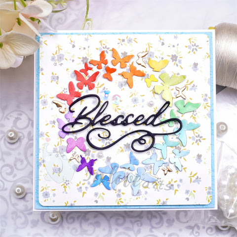 Inlovearts Butterfly Round Frame Cutting Dies
