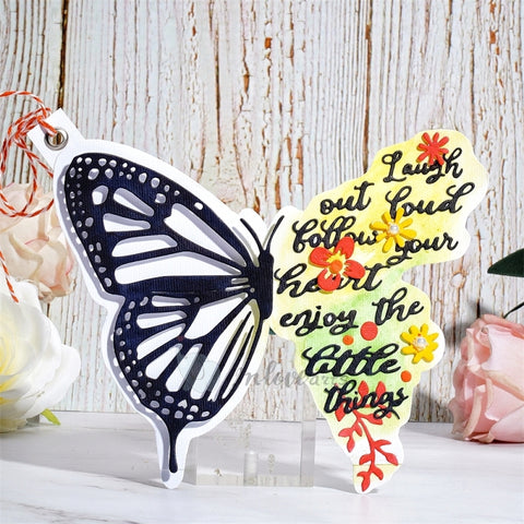 Inlovearts Butterfly with Word Cutting Dies