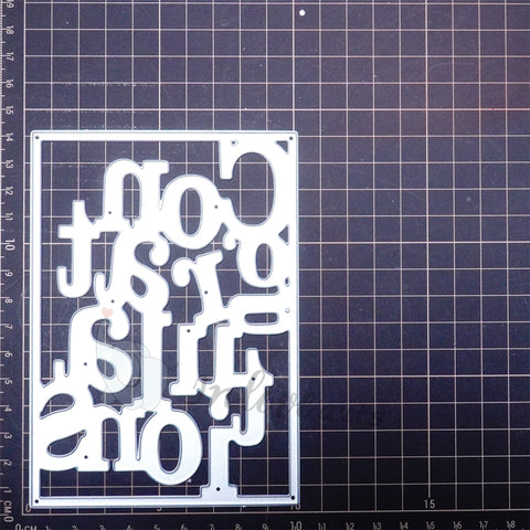Inlovearts "CONGRATULATION" Word Background Board Cutting Dies