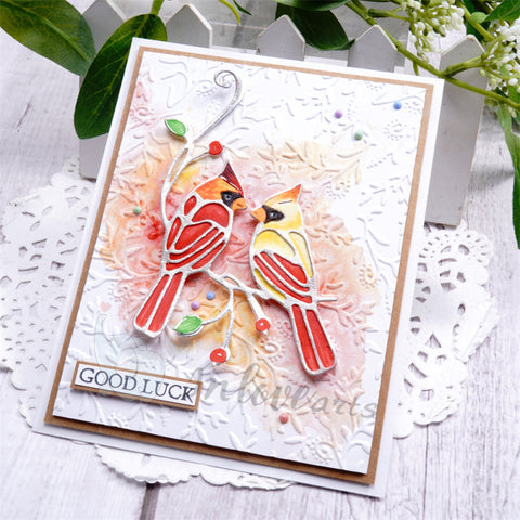 Inlovearts Cardinal Couple Cutting Dies