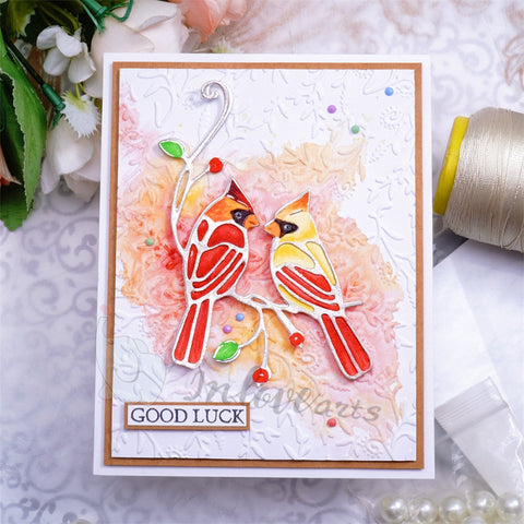 Inlovearts Cardinal Couple Cutting Dies