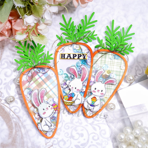 Inlovearts Carrot and Cute Bunny Series Cutting Dies