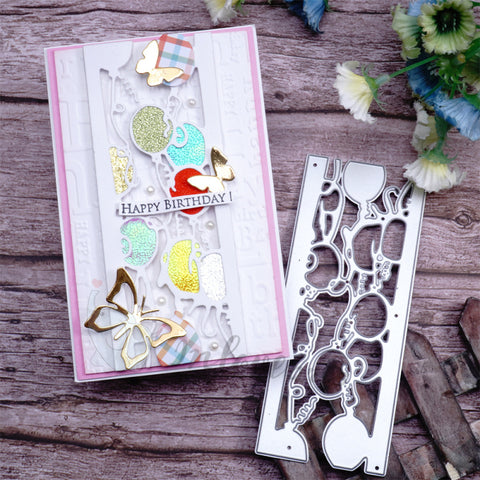 Inlovearts Celebrating Balloon Border Cutting Dies