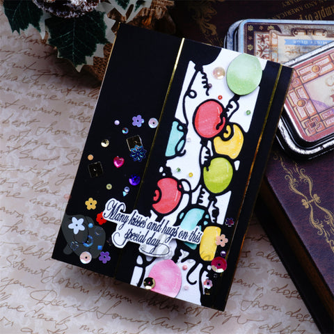 Inlovearts Celebrating Balloon Border Cutting Dies