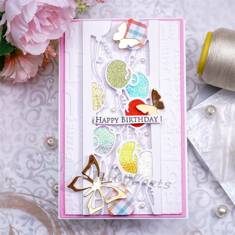Inlovearts Celebrating Balloon Border Cutting Dies