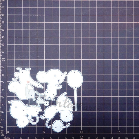 Inlovearts Celebrating Mouse Cutting Dies