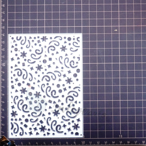 Inlovearts Cheering Ribbons Background Board Cutting Dies
