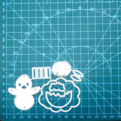 Inlovearts Chick and Sheep Cutting Dies