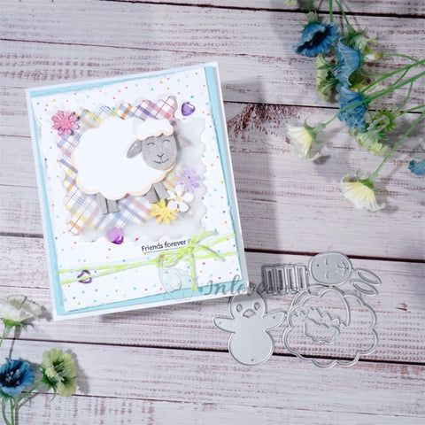 Inlovearts Chick and Sheep Cutting Dies