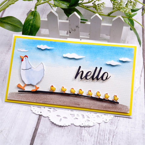 Inlovearts Chicken Family Cutting Dies