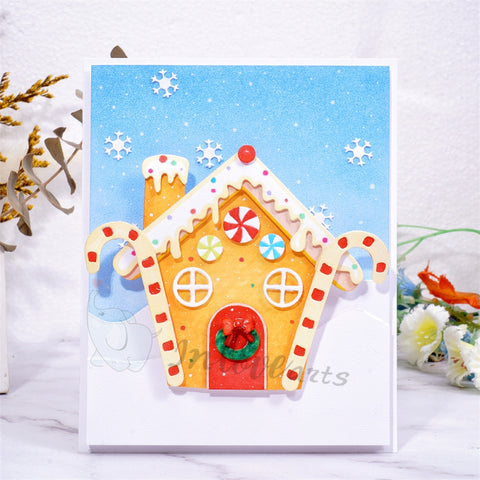 Inlovearts Christmas Decorated House Cutting Dies