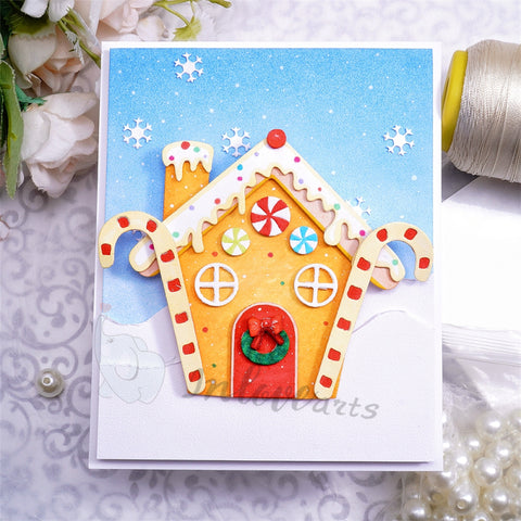 Inlovearts Christmas Decorated House Cutting Dies