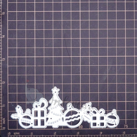 Inlovearts Christmas Elements Border Cutting Dies