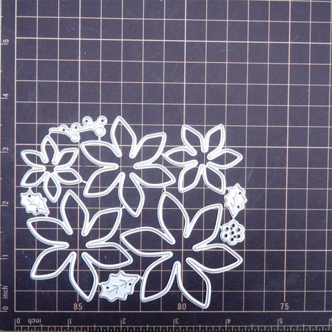 Inlovearts Christmas Flower Cutting Dies