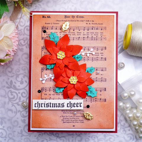 Inlovearts Christmas Flower Cutting Dies