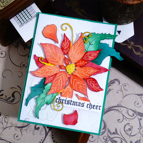 Inlovearts Christmas Flower and Leaf Cutting Dies