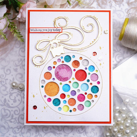 Inlovearts Christmas Light Ball Cutting Dies