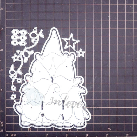 Inlovearts Christmas Stacked Gnome Cutting Dies