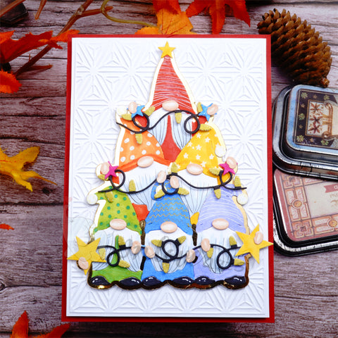 Inlovearts Christmas Stacked Gnome Cutting Dies