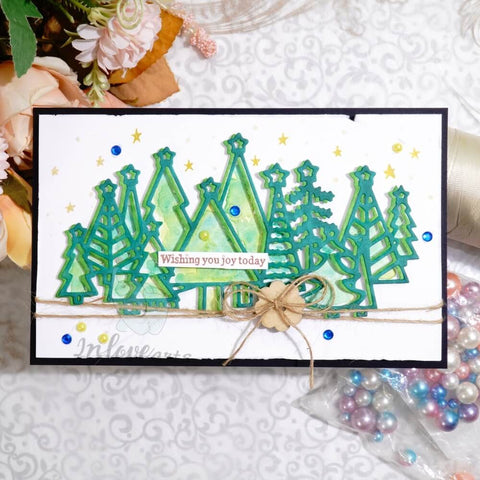Inlovearts Christmas Tree Group Cutting Dies