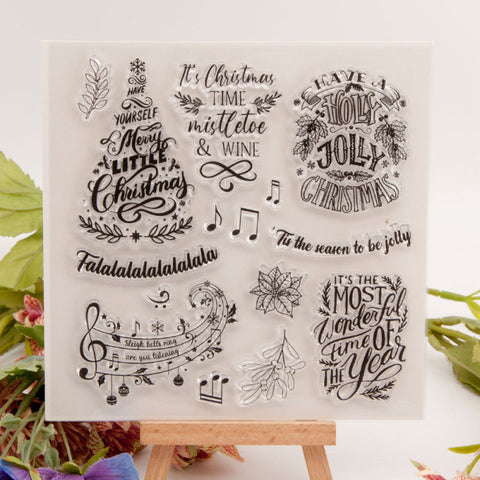 Inlovearts Christmas Wish Word Decors Clear Stamps