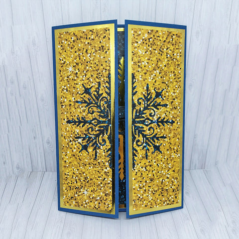 Inlovearts Christmas Words with Snowflakes Cutting Dies
