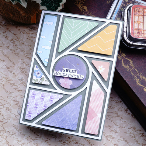 Inlovearts Circle and Geometry Shapes Background Cutting Dies