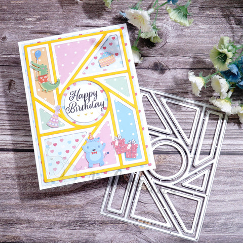 Inlovearts Circle and Geometry Shapes Background Cutting Dies