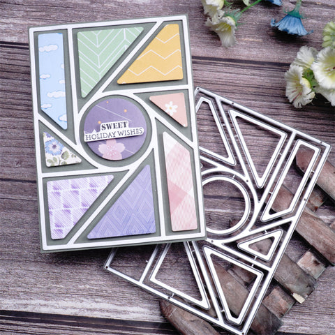 Inlovearts Circle and Geometry Shapes Background Cutting Dies
