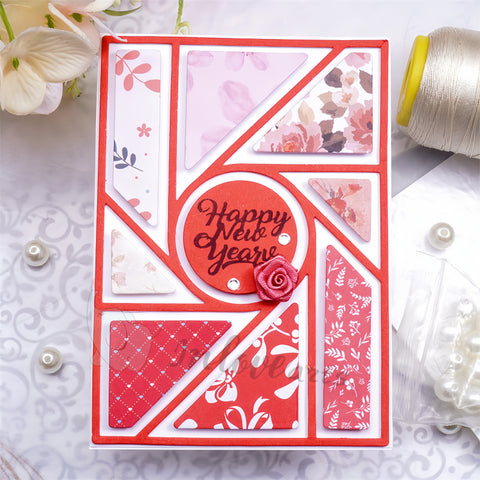 Inlovearts Circle and Geometry Shapes Background Cutting Dies