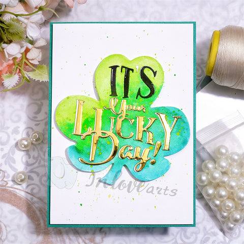Inlovearts Clover with Word Cutting Dies