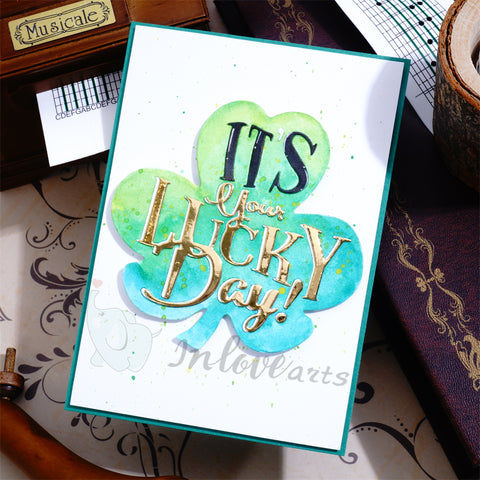 Inlovearts Clover with Word Cutting Dies