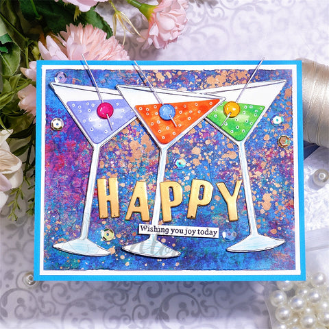 Inlovearts Cocktail Cutting Dies