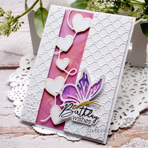 Inlovearts Connected Heart Border Cutting Dies