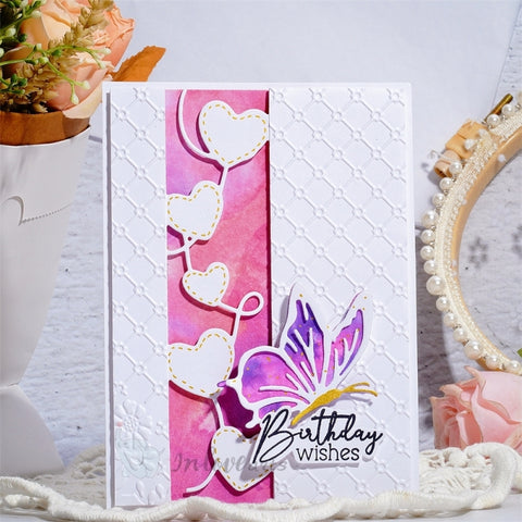 Inlovearts Connected Heart Border Cutting Dies
