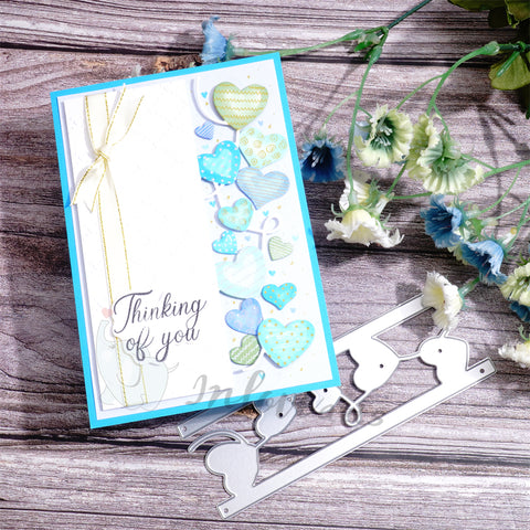 Inlovearts Connected Heart Border Cutting Dies