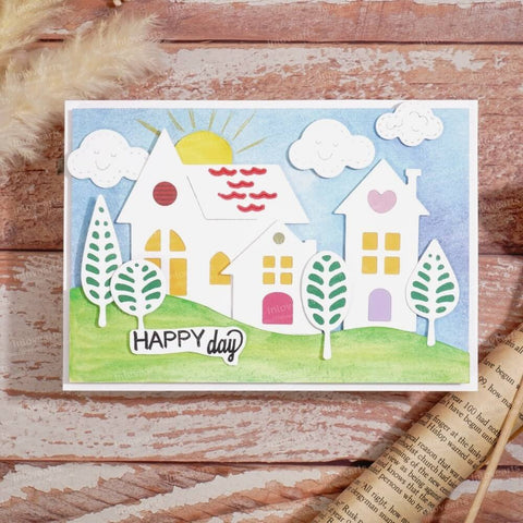 Inlovearts Country House and Trees Cutting Dies